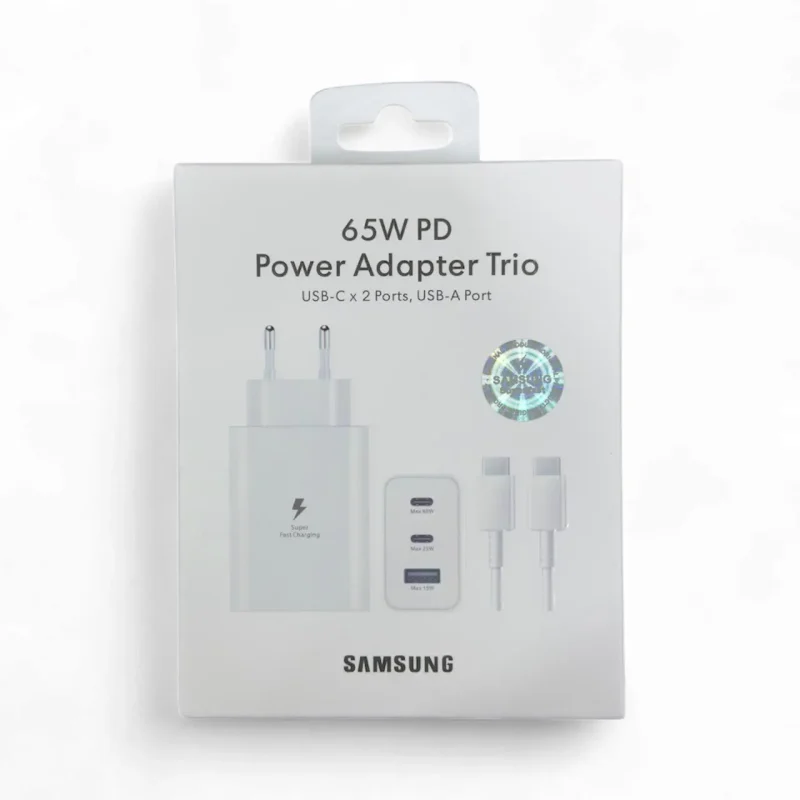 სამსუნგის სწრაფი დამტენი Samsung 65W+Cable Fast Charger