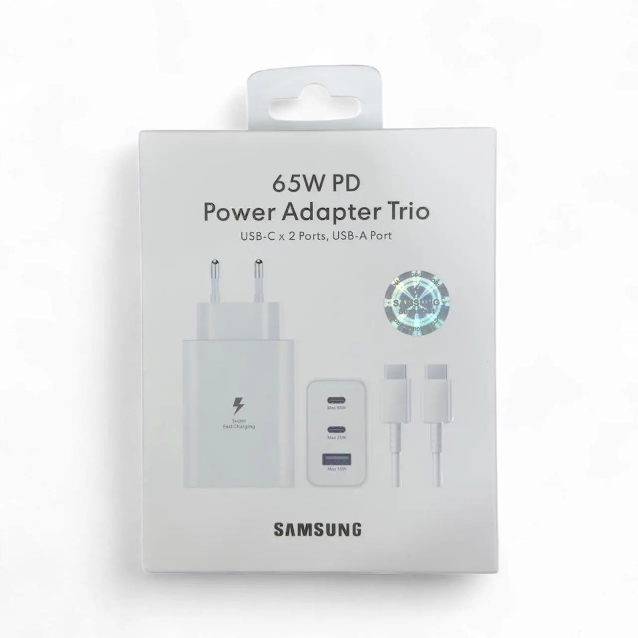 სამსუნგის სწრაფი დამტენი Samsung 65W+Cable Fast Charger